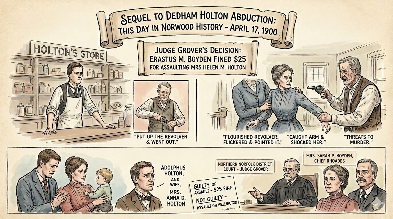 Sequel to Dedham Holton Abduction-This Day In Norwood History-April 17, 1900