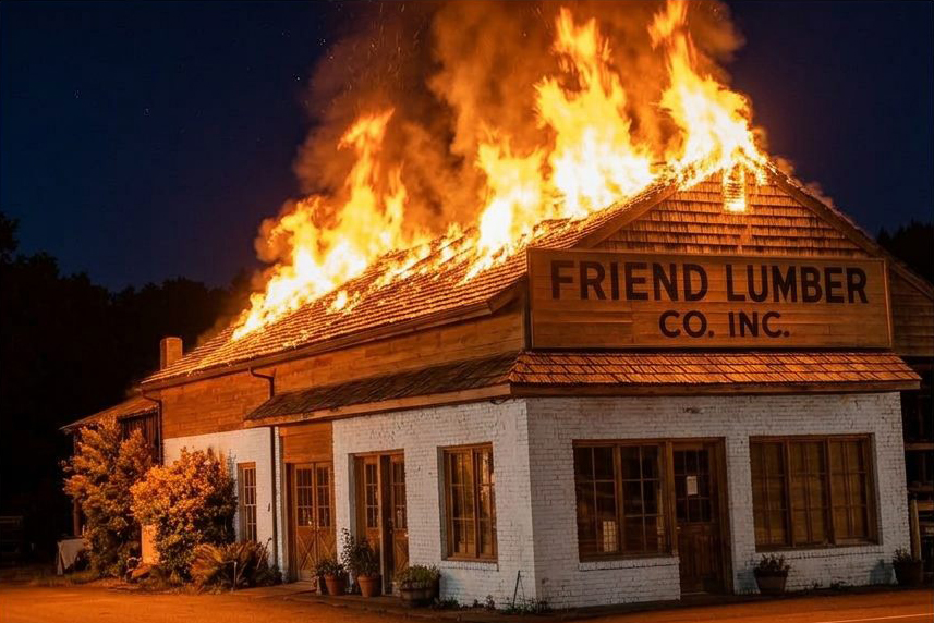 Lumber Co. Fire Probed By State-July 6, 1953
