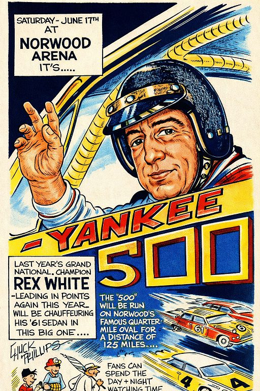 Top Drivers Here For Yankee 500 Saturday-This Day in Norwood History-June 17, 1961