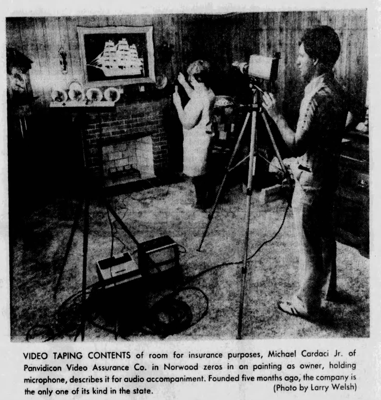 Norwood Entrepreneurs Launch Innovative Video Home Inventory Service to Ease Insurance Claims-August 20, 1975