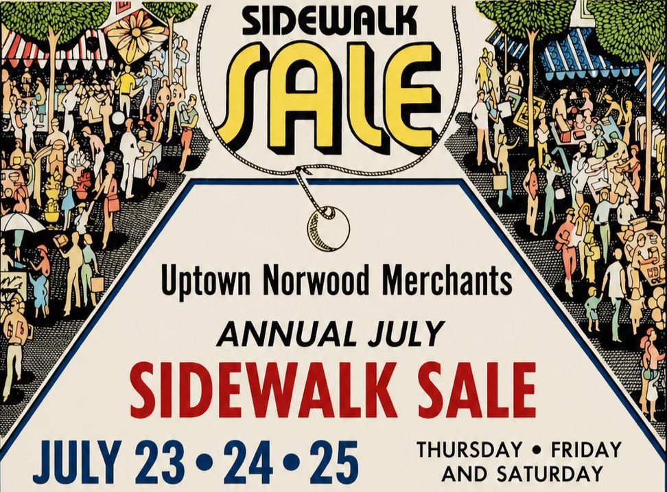 Sidewalk Sale in Norwood-July 24, 1981