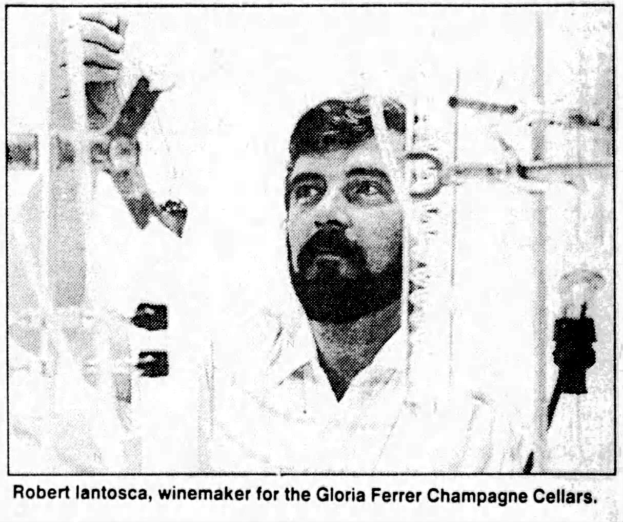 Former Norwood Resident Robert Iantosca Named Winemaker at Sonoma County’s Gloria Ferrer Winery-August 19, 1987