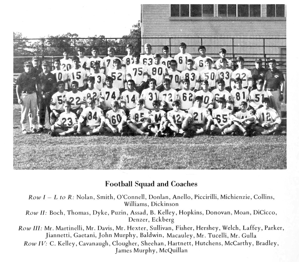 1969-1970 Norwood Mustang Football Team Photo