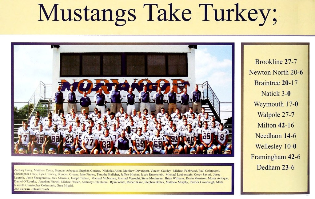 2007-2008 Norwood Mustang Football Team Photo (2008 TIOT)