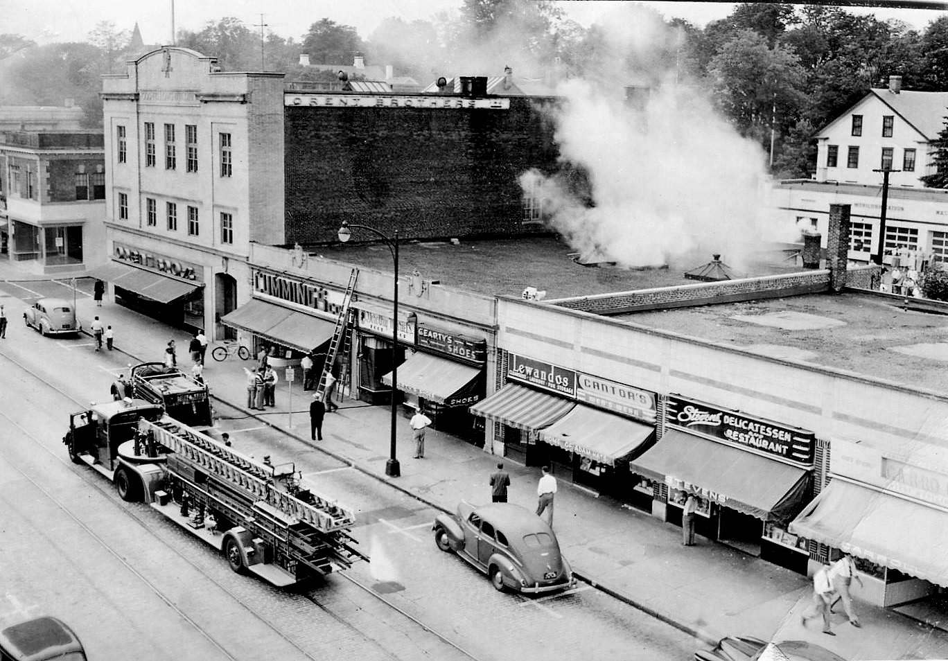 1940’s Downtown Norwood Fire Photo