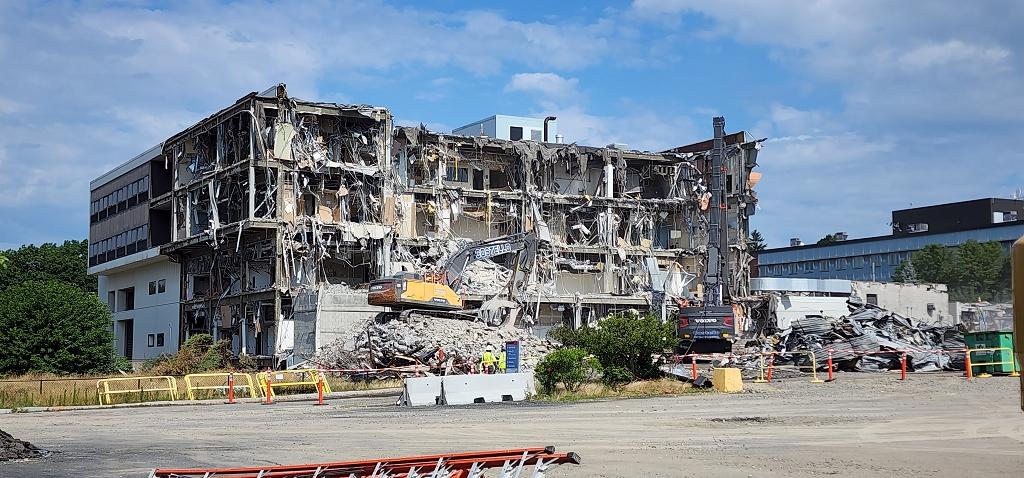 Norwood Hospital Demolition-July 8, 2022