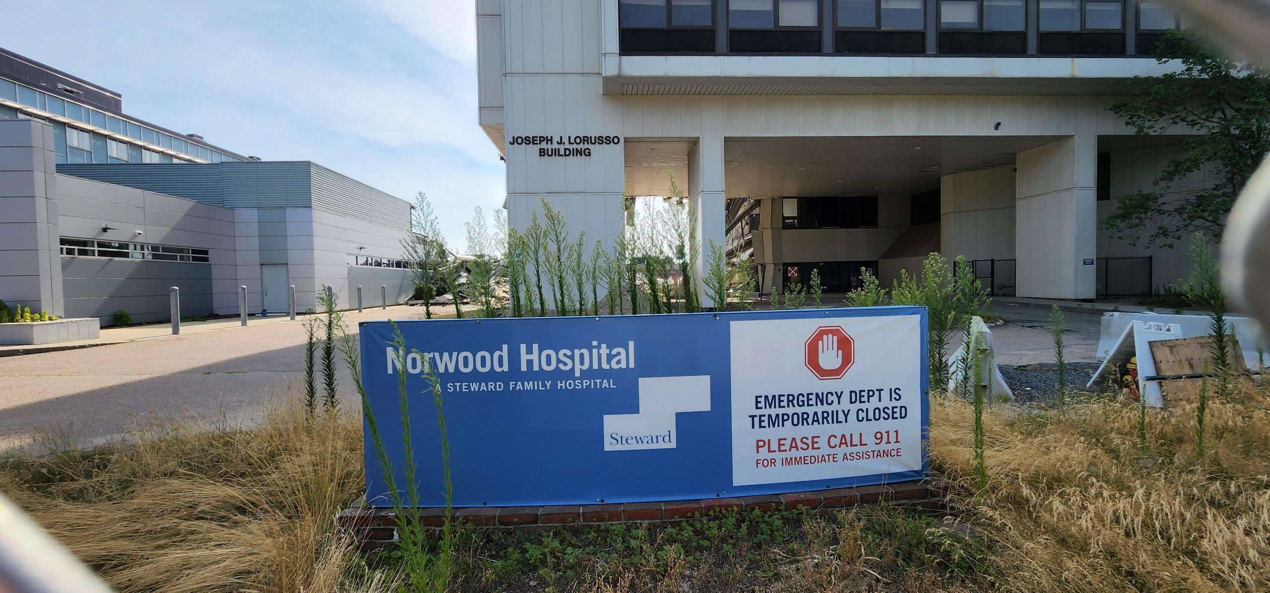 Norwood Hospital Demolition-July 25, 2022