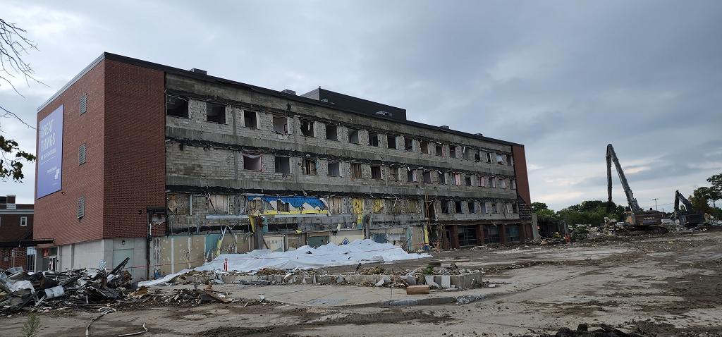Norwood hospital Demolition August 23, 2022 Draper