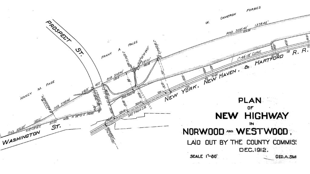 Plan of new highway 1912 Upland Rd Cameron Forbes