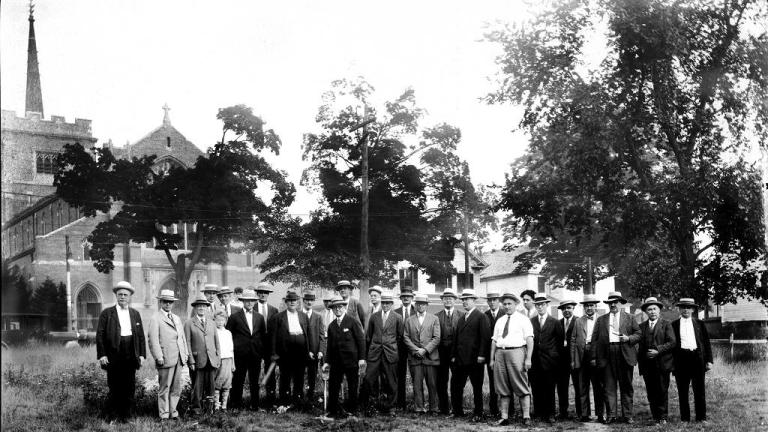 Norwood Municipal Memorial Town Hall GroundBreaking September 1927