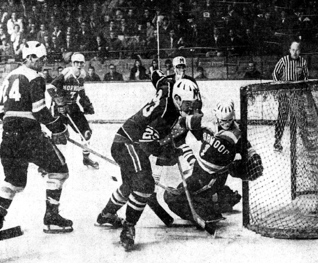 Norwood Ousts Marblehead, 4-3-March 17, 1967