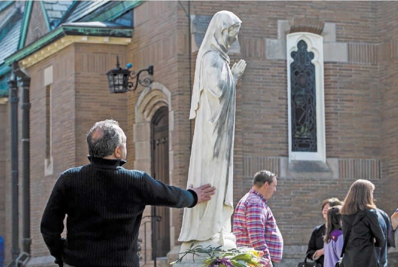 Norwood Statue Vandalized-March 27, 2005