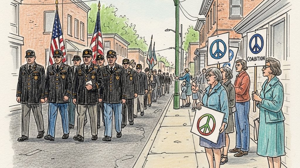 Parade Officials Reject Peace Signs-May 24, 1972