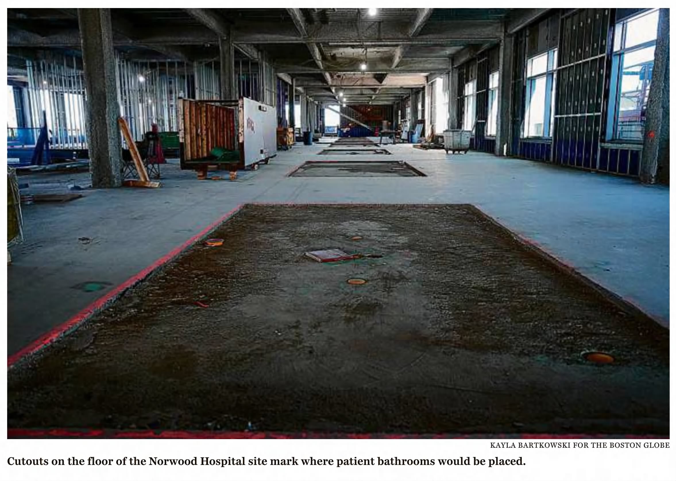 Four Years After Flash Flood, Norwood Hospital Site Sits as Unfinished Shell-September 23, 2024
