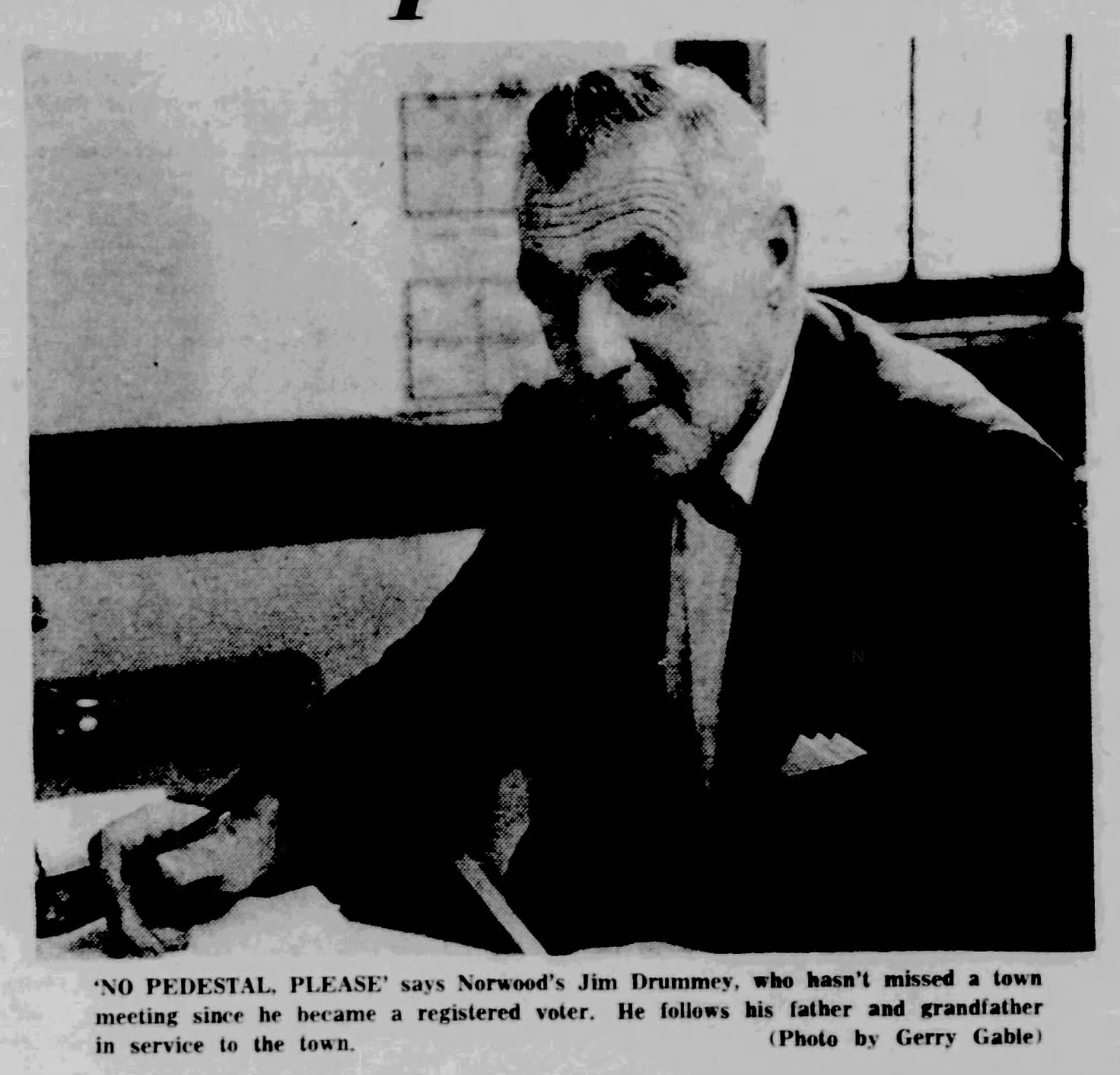 Profile in Civic Dedication: Jim Drummey’s Lifelong Service to Norwood-October 1, 1970
