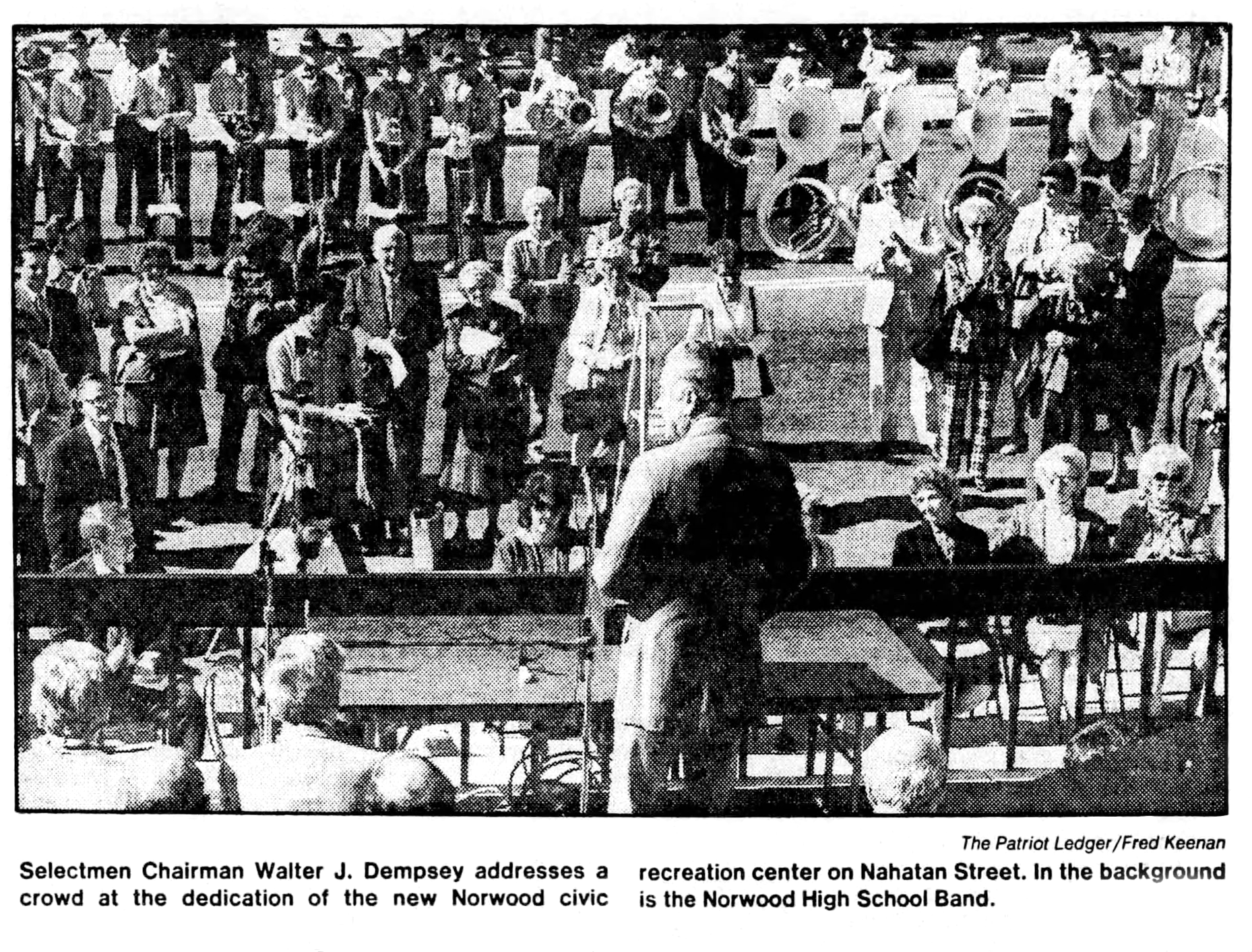 World War II Memorial Civic Center Dedicated on Nahatan Street-September 24, 1984