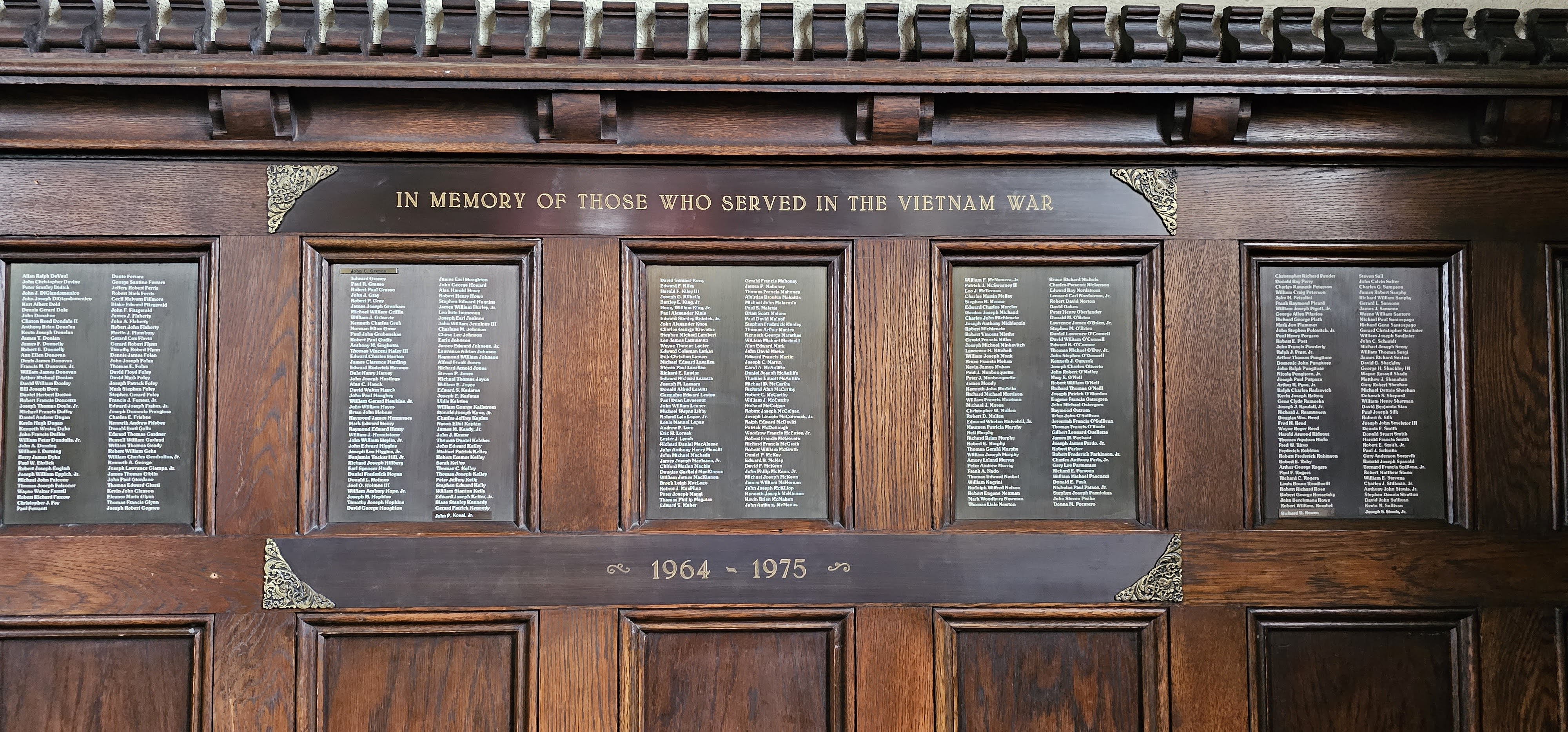 Town Manager John Carroll Proposes Adding 5,600 Veterans’ Names to Norwood Memorial Hall-October 31, 1983