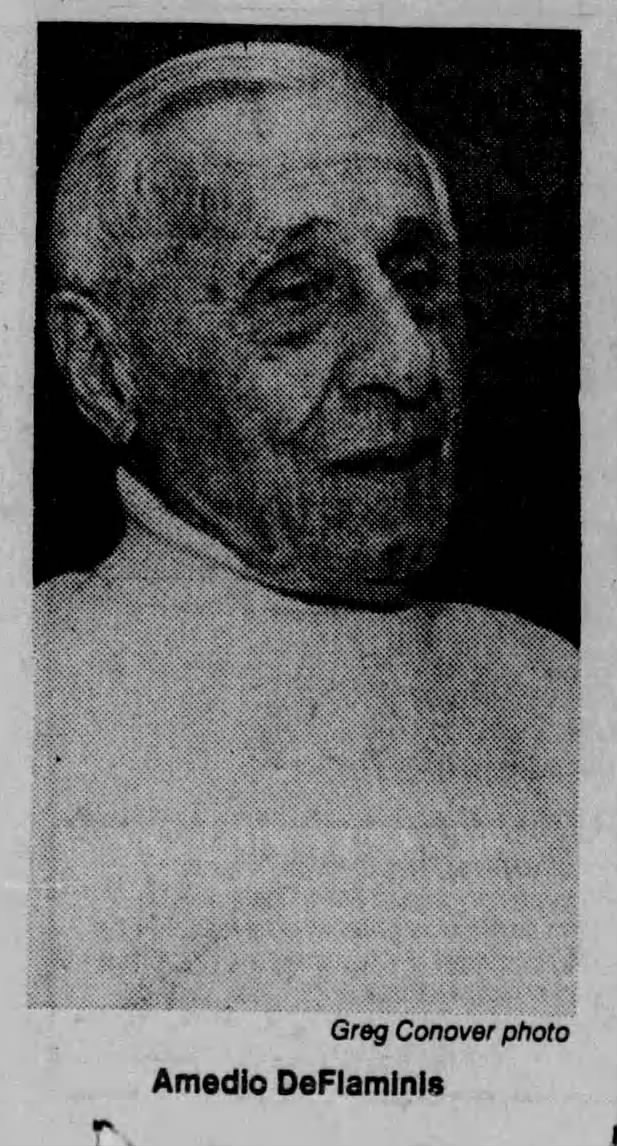 Amedio DeFlaminis Marks 50 Years as an Election Poll Worker in Norwood-November 1, 1982