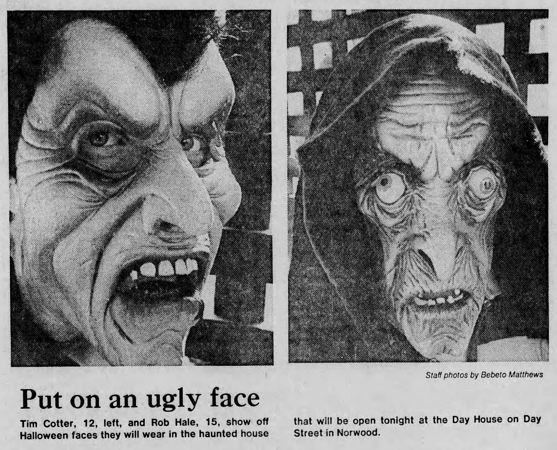 Spooktacular Finale: F. Holland Day House Hosts Final Night of Halloween Haunted House-October 31, 1983